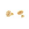 Joyería en forma de corazón Aretes de flor Aretes europeos y americanos transfronterizos de lujo ligero Cobre chapado en oro Zirconia Aretes de botón Nicho Sensación de alta gama