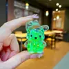 Llavero Acrílico Relleno de Aceite Sanrio Lindo Kuromi Llavero de Arena Movediza Colgante de Bolso Pequeño Regalo Venta al por Mayor
