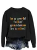 Sudadera de cuello redondo para mujer Amazon Ebay en un mundo lleno de abuelas Estilo Nuevo Top Estilo Europeo y Americano