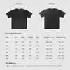 250G Código US Talla GRANDE Algodón Lavado Camiseta Vieja Verano Hombres y Mujeres Retro Lavado Manga Corta