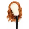 Moda Transfronteriza Peluca Europea y Americana para Mujer Larga Corta Rizada con Encaje Frontal