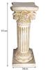 Adereços de estrada de casamento de estilo europeu ao ar livre coluna quadrada de gesso romana suporte de flores base de vaso de flores ornamentos decorativos de chão