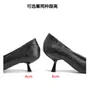 Sapatos de Salto Baixo Kitten Heel em Couro Macio, Novidade Primavera 2025 Bico Fino Raso Salto Alto, Sapatos de Nicho Profissional Modernos e Versáteis