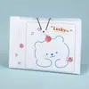 Organizador de archivo tipo acordeón A4 con múltiples capas de Oso Fresa, carpeta de gran capacidad con páginas insertables para clasificación de documentos