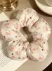 Laços de cabelo de flor estilo coreano fofos para crianças, scrunchies, suprimento para loja de acessórios, direto da fábrica