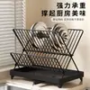 Estante para Secar Platos en Encimera de Cocina Estante Multifuncional para el Hogar Estante Plegable con Drenaje Automático
