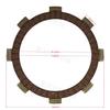 Accesorios para Motocicleta Triciclo Lifan Lf175 Placa de Fricción de Goma para Embrague 7 Piezas/Juego Platos de Embrague