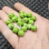 Cuentas Imitación Verde Oliva Estilo Antiguo, Cuentas Sueltas Imitación Jade, Cuentas Cilíndricas Verde Oliva, Cuentas Separadoras, Cuentas para Accesorios de Joyería DIY