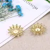 5 Peças de Acessórios para Joias DIY Peças de Flor Grampo de Cabelo Feito à Mão Material para Penteado Peças de Metal Peças de Flor Grampo de Cabelo Estilo Antigo