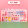 Bolsa de Arquivo com Zíper A4 Criativa Grande Capacidade Especial para Provas de Estudante Bolsa de Material Escolar Plástico Fosco Bolsa para Documentos