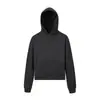 Moletom com Capuz Cinza Jiamu American High Street Cleanfit Unissex Casual Casaco Curto para Casal