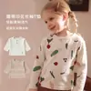 Top Infantil 2026 Otoño Nuevo Estilo Unisex Manga Larga Algodón Puro Clase A Camiseta Estampada Ropa Interior Base para Bebé para Exteriores