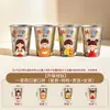 Taza para enjuague bucal de titanio puro para familia de cuatro, vaso para cepillo de dientes antibacteriano y resistente al moho, vaso para lavar para niños, vaso para beber para el hogar