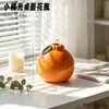 Florero Creativo de Flor Naranja Cerámica Hidropónico Maceta para Rábano Verde Recipiente para Flores Decoración de Escritorio de Sala de Estar Oficina Adornos