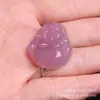 Pingente de Ágata do Brasil Jade de Gelo Calcedônia Rosa Cuia Unissex Jade Buda Maitreya Fivela de Segurança Pingente Ornamentos Atacado