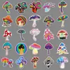 50 pegatinas coloridas con diseño de grafiti de hongos, con personalidad, coloridas, pequeñas y frescas, para patineta, equipaje, impermeables.