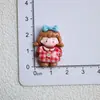 Serie Roja y Azul de Resina Chica Cereza Pasador DIY Joyería Materiales Hechos a Mano Venta al por Mayor Caja de Almacenamiento Parche para Agujero de Zapato