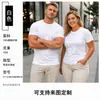 Camisetas de Verano de Moda para Comercio Exterior Transfronterizo con Logo Personalizado, Camisas Publicitarias de Manga Corta y Cuello Redondo de Corte Holgado, Ropa de Trabajo para Hombres y Mujeres