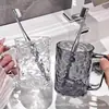 Copo de enxaguante bucal para casa, copo de escova de dentes estilo ins nórdico, copo de lavagem para banheiro, porta-escova de dentes, copo de lavagem para crianças e casais