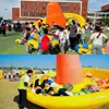 Zanahoria Inflable para Tirar, Sobresaliente Ocho Inmortales Cruzando el Mar, Olla Caliente Inflable, Accesorios Divertidos para Reuniones Deportivas