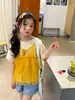Conjunto de Niña Hua Yu Xun 2026 Verano Nuevo Estilo Coreano Estilo Ins Estampado de Dibujos Animados Conjunto de Dos Piezas Camiseta de Malla