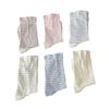Calcetines de Rayas Crema Calcetines de Media Caña para Mujer Primavera y Verano Calcetines Finos de Confinamiento Simples Ins Modernos Estilo K Estilo Japonés Medias de Verano