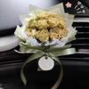 Aromaterapia para coche, salida de aire, perfume, ramo de rosas secas de varias cabezas, adornos para coche, regalo de cumpleaños, regalo de acompañamiento.