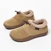 Zapatos de media zapatilla Kenbo para mujer con forro polar transfronterizos, nuevos zapatos casuales versátiles para otoño/invierno 2026, zapatos de slip-on para el trabajo para mujer