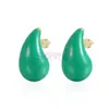 Brincos Europeus e Americanos Mais Vendidos da Amazon em Aço Inoxidável Vazado em Forma de Gota d'Água, Brincos Lisos Banhados a Ouro em Forma de Gota, Acessórios de Orelha em Forma de Gota d'Água