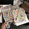 70 Bufandas de Seda con un Toque de Lujo, Moda Coreana Versátil Profesional Bufandas Pequeñas de Seda Imitación, Bufandas de Seda Estampadas Retro para Mujeres