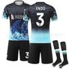 26 Club No. 11 Saahe 9 Nresnel 7 Weilz Conjunto de Jersey Liverpool Edición Especial Conmemorativa Fútbol