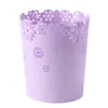 Cubo de basura redondo Lily para papelera de casa de plástico sin tapa para cocina, baño, inodoro, tamaño grande, mediano, pequeño, cubo de basura