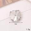 Venta Caliente Garra de Vidrio Diamante Corazón Diamante Cosido a Mano Diamante de Vidrio Gema Redonda DIY Agujero Material Lote Accesorios de Joyería para Zapatos