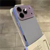 Adequado para a Nova Capa de Celular Estilo Ins Cinza Titânio com Textura de Lichia para Apple 17 Pro iPhone