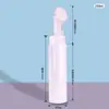 Garrafa de plástico PET 120ml 150ml 200ml frasco para espuma de mousse frasco para limpeza facial escova de silicone cabeça espumante