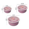 Juego de cuencos de paja de trigo para el hogar, cuenco de almacenamiento para refrigerador, cuenco de plástico de alto valor cromático, tapa sellada, cuenco fresco, venta al por mayor