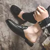 Mocasines para Hombre sin Cordones Estilo Británico Sandalias de Cuero Casuales de Verano 2022 Mocasines para Conducir