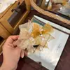 Pinza de Garra con Lazo de Malla Dulce Flor de Malla para el Cabello Accesorio para el Cabello con Atmósfera