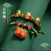 2025 Nuevo Festival del Bote del Dragón Pulsera de Cuerda Colorida Tejida a Mano Regalo Pulsera para Niños Pulsera de Buena Suerte para Adultos Ajustable