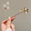 Grampo de Cabelo de Madeira de Alta Qualidade com Franjas e Design Floral, Acessório de Cabelo Estilo Chinês Tradicional para Mulheres, Novo Modelo 2026, Novo Grampo de Cabelo Estilo Chinês