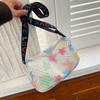 Bolsa Feminina Transversal de Ombro da Moda Versátil Estilo Coreano Simples Nicho Tendência Popular na Internet Novo Outono e Inverno Grande Capacidade Artística