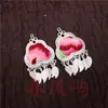 Pendientes Vintage Bordados Hechos a Mano de Estilo Étnico de Moda con Borlas Pequeñas, Joyería de Plata Miao de Yunnan, Color Blanco, Tamaño 41