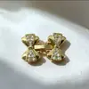 Cobre Banhado a Ouro 18K Zircônia Simples Laço Colar Pulseira Corrente de Pérolas Fivela de Pulseira de Relógio Acessórios DIY Fabricante Atacado