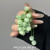 Colgante de Bolso de Cuentas con Forma de Uva Verde Colgante Fresco de Verano para Llaves Colgante para Bolso Colgante para Teléfono Móvil Accesorios
