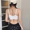 Nova lingerie sexy sem costura com alça feminina peça única sem fio costas bonitas sutiã ajustável push up respirável almofada para o peito