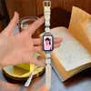 Correa de reloj compatible con Huawei Band 11 Pro, diseño simple de cachorro, patrón de lichi, para 8/9/10 NFC, pulsera para mujer