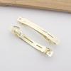 Pinza coreana de primavera PARÍS mediana de acero dorado pinza sin níquel retención de color accesorios para el cabello para niños pinza para el cabello DIY venta al por mayor