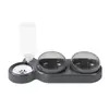Conjunto de Tigelas para Animais de Estimação Inclui um Dispensador de Água Automático e Tigelas de Plástico (Material PP), Adequado para Gatos e Cães. As Tigelas Apresentam um Design Removível Para Fácil Limpeza.
