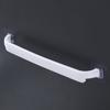 Toallero de baño extendido para baño sin perforaciones, frío, de doble barra, montado en la pared, toallero para inodoro, barra individual para zapatillas