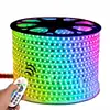 220V505016 Color 10mm Techo Impermeable Tira de Luces Control Remoto Iluminación de Ingeniería Dimmable Tira de Luz RGB Sin Parpadeo